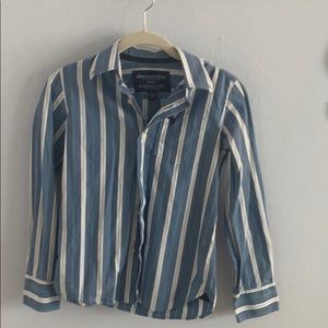 Boy's Abercrombie Striped Dress Shirt